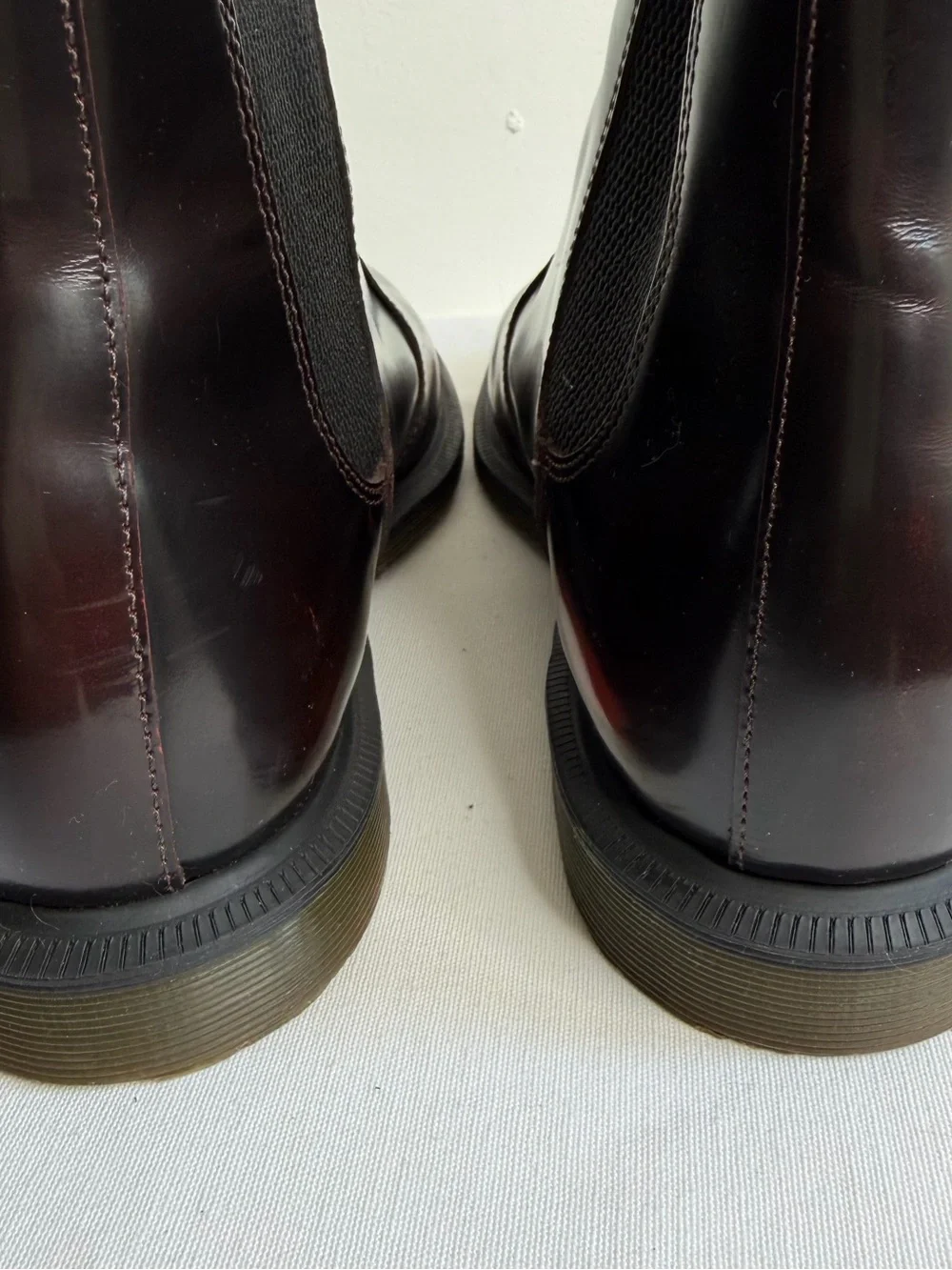 Dr. Martens Flora Men's Burgundy/Black Leather Chukka Boots